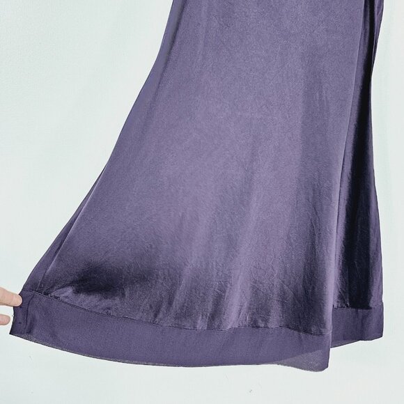 Vtg Y2K Judith Hart Silk Slip Dress M Purple Dark Fairy Goth Whimsigoth Festival - Picture 12 of 13